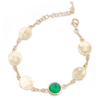 Bracciale Ippocampo da Donna in Argento Dorato e Quarzo - Element - IPEL119