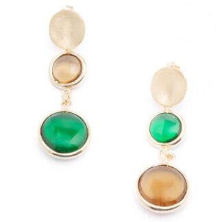 Orecchini Ippocampo da Donna in Argento Dorato e Quarzo - Element - IPEL121