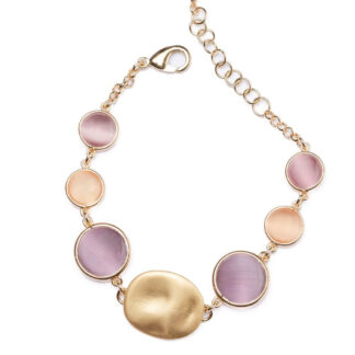 Bracciale Ippocampo da Donna in Argento Dorato e Quarzo - Charme - IPEL30