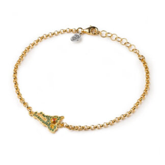 Bracciale Isola Bella in Argento Zirconi e Smalti | Sicilia Lapilli - 20001325