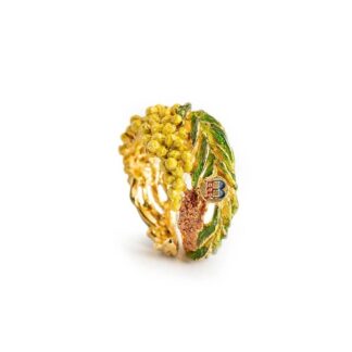Anello Isola Bella in Argento con Smalti | Mimosa - 20001415
