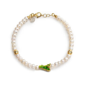 Bracciale Isola Bella in Argento Perle e Smalti | Sicilia - 20001422