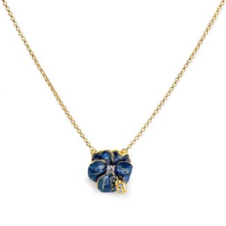 Collana Isola Bella in Argento con Smalti | Violetta e coccinella - 20001436