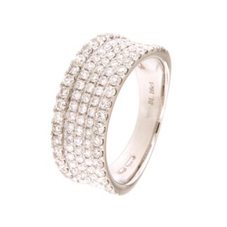 Anello Govoni in Oro Bianco con Diamanti - BS30276RB