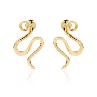 Orecchini da Donna Unoaerre in Bronzo Dorato - Serpente - 2438