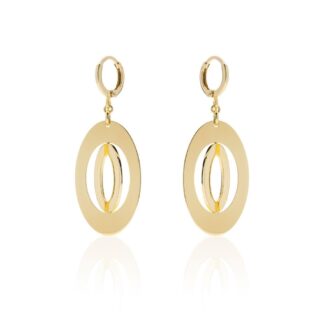 Orecchini da Donna Unoaerre in Bronzo Dorato - Dinamica - 2460