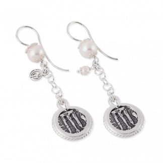 Orecchini Gerardo Sacco in Argento - Perle e Monete - 40019B