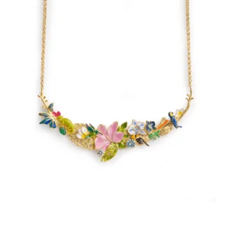 Collana Isola Bella in Argento con Smalti e Zirconi | Tropical - 20001501