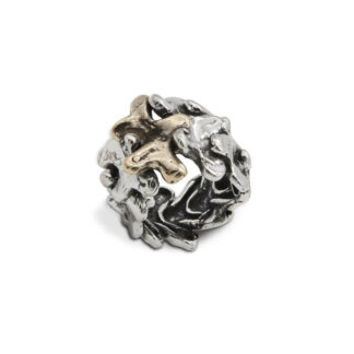Anello Mandile in Argento e Bronzo  - Puzzle - AR062