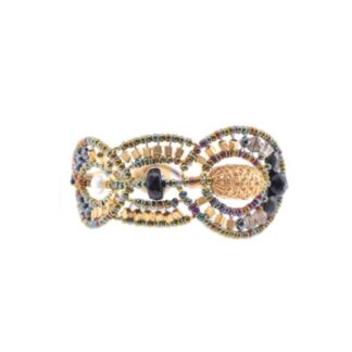 Bracciale Ziio in Ottone e Vetro di Murano con Pietre Semipreziose - BRRAJABK