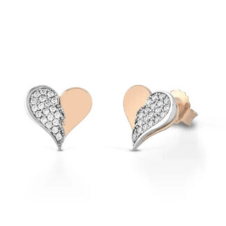 Orecchini Roberto Giannotti in Argento con Zirconi | Cuore e Ala - Angeli - GIA444