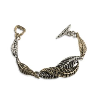 Bracciale Mandile in Argento, Bronzo - Foglie - BA095