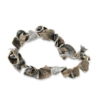 Bracciale Mandile in Argento e Bronzo - Pavonia - BA142