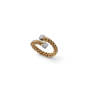 Anello Donna Unoaerre in Argento bicolore - Chicco - 6758