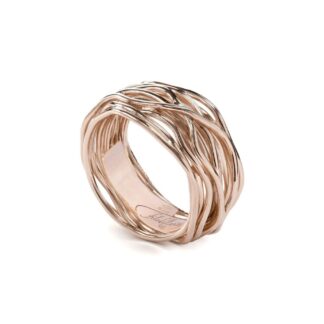 Anello 13 Fili in Oro Rosa - Prezioso Collection - AN13R